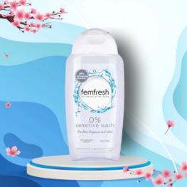 Dung Dịch Vệ Sinh Phụ Nữ Femfresh Sensitive Wash Màu Bạc - Dành Cho Da Nhạy Cảm 250ml - 5010724533673