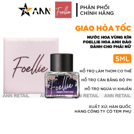 Nước Hoa Vùng Kín Foellie Cherry Blossom Màu Tím 5ml