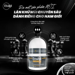 Lăn Khử Mùi EtiaXil Men Màu Xám 15ml - Dành Cho Nam - 3614810005581