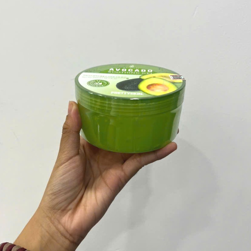 25602_z5997526355846-416b102b91c967f363f1df2cbc7a738c-photoroom_20241104142326-1.jpg Gel Dưỡng Da Đa Năng Prettyskin Chiết Xuất Bơ Avocado Soothing Gel 300ml - 8809733211842
