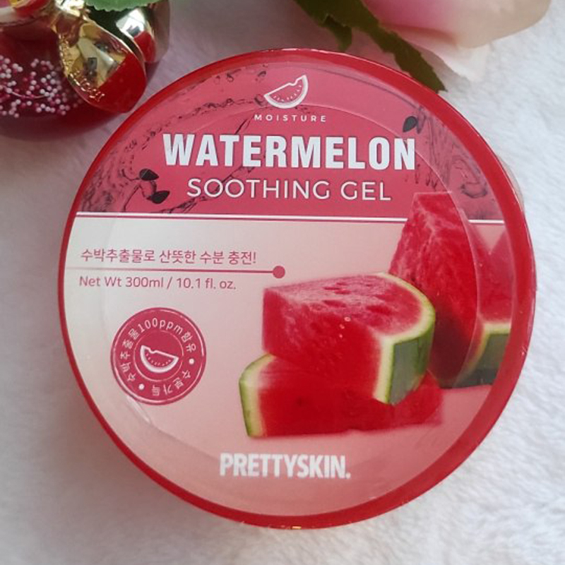 25603_e2xypdeuarvp8d2zc8lhca_20241104142944-1.jpg Gel Dưỡng Da Đa Năng Prettyskin Dưa Hấu Watermelon Soothing Gel 300ml - 8809733211835