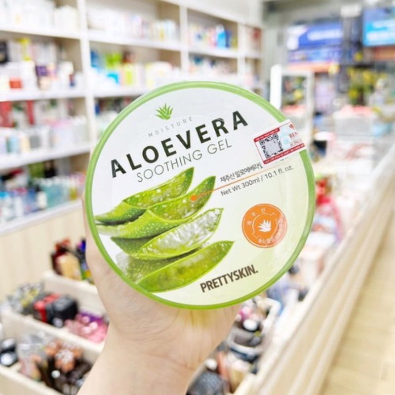 Gel Dưỡng Da Đa Năng Prettyskin Chiết Xuất Lô Hội Aloevera Soothing Gel 300ml Gel Dưỡng Da Đa Năng Prettyskin Chiết Xuất Lô Hội Aloevera Soothing Gel 300ml