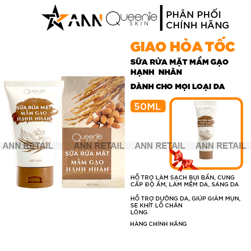 25624_khung-shopee-ann-retail-moi-0410_20241105153201-2.png Sữa Rửa Mặt Mầm Gạo Hạnh Nhân Queenie Skin 120g Phiên Bản Mới - 8938513314470