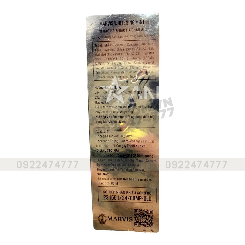 25638_tem_20241106163544-1.png Kem Đánh Răng Marvis Whitening Mint Màu Bạc 85ml - 8004395111718