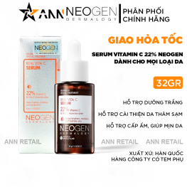 Serum Neogen Dermalogy Real Vitamin C 22% 32g Hỗ Trợ Dưỡng Sáng Da