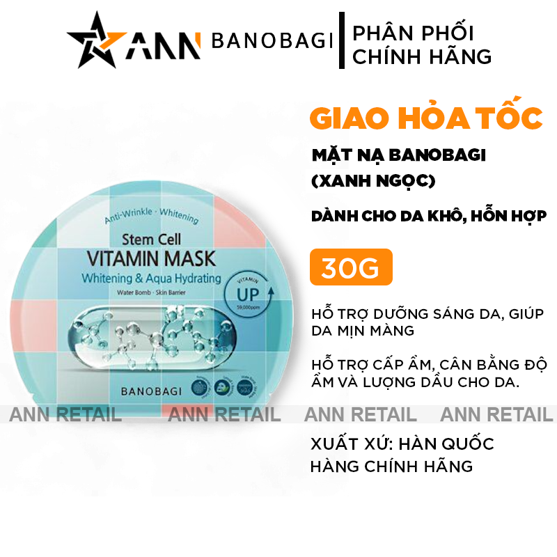 25640_25640-khung-shopee-ann-retail-moi-0410-20241106173242_20241107120852.png Mặt Nạ Banobagi Màu Xanh Ngọc Vitamin Mask Whitening & Aqua Hydrating Hộp 10 Miếng - 8809486365465