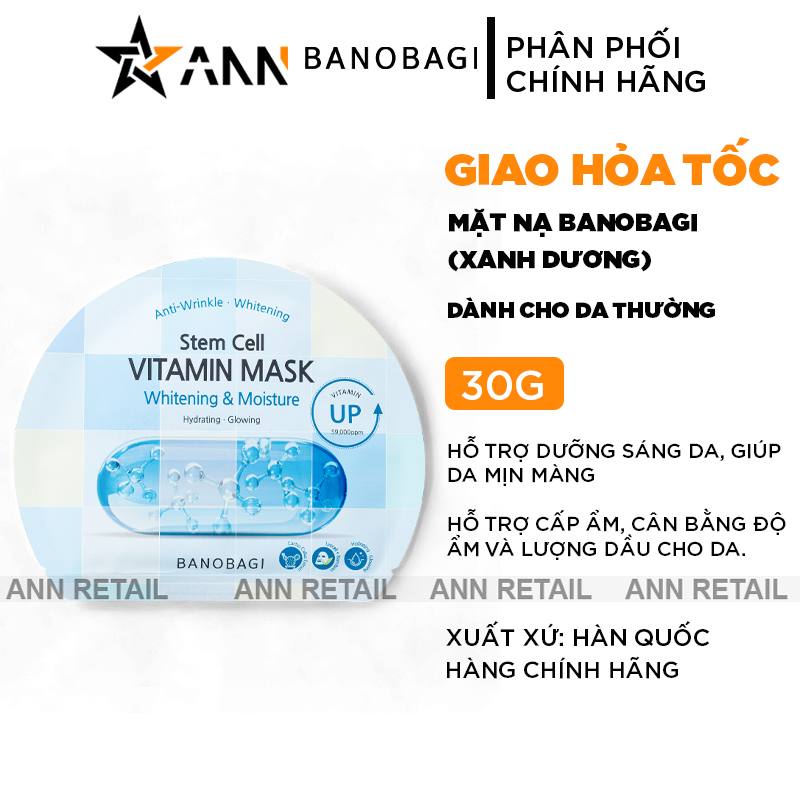 25642_khung-shopee-ann-retail-moi-0410_20241106175239.png Mặt Nạ Banobagi Màu Xanh Biển Vitamin Mask Whitening & Moisture Hộp 10 Miếng - 8809486365403