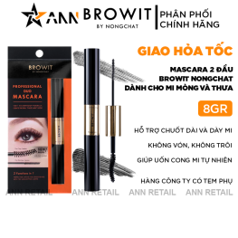 Mascara 2 Đầu Browit By Nongchat 8g - Dành Cho Mi Mỏng Và Thưa