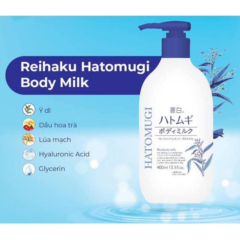 25667_lotion-hatomugi-xanh-logo-photoroom-2_20241107175208-2.png Sữa Dưỡng Thể Ý Dĩ Reihaku Hatomugi Body Milk Ban Đêm 400ml - 4513574029606
