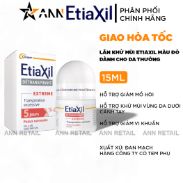 Lăn Khử Mùi EtiaXil Màu Đỏ 15ml