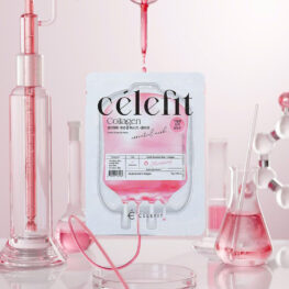 Mặt Nạ Celefit Essential Mask Collagen Màu Hồng Hỗ Trợ Chống Lão Hoá Hộp 10 Miếng - 8809497562556