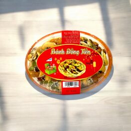 Hộp Bánh Đồng Tiền Việt Quất Hộp Ovan 350G Hộp Tết - BDTVQHO350