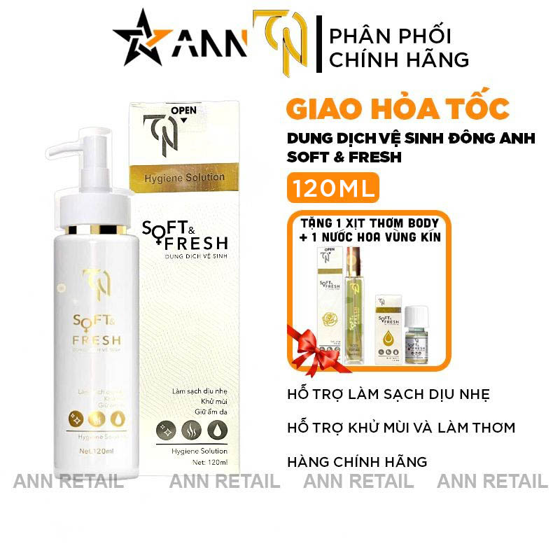 25715_sg-11134201-7reqn-m2gl86kwvvsmab_20250111094356 Dung Dịch Vệ Sinh Collagen X3 TN Đông Anh Soft & Fresh Collagen X3 120ml - Tặng 1 Xịt Thơm Body + 1 Nước Hoa Vùng Kín
