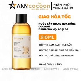Nước Tẩy Trang Cocoon Hoa Hồng Cấp Ẩm Da Rose Bi-Phase Micellar Water 310ml