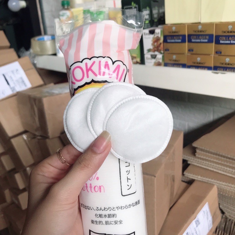 Nguồn sỉ bông Tẩy Trang Tròn Kokimi Mềm Mại - 155 Miếng Nguồn sỉ bông Tẩy Trang Tròn Kokimi Mềm Mại - 155 Miếng