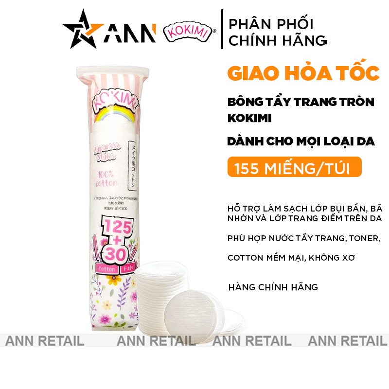 25729_khung-shopee-ann-retail-moi-0410-recovered_20241112152800-2.png Bông Tẩy Trang Tròn Kokimi Mềm Mại - 155 Miếng - 8936112020242