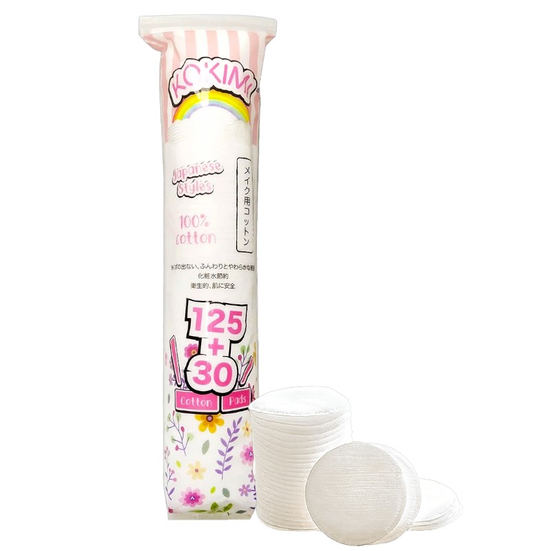 25729_trang-photoroom-18_20241112152803-2.jpg Bông Tẩy Trang Tròn Kokimi Mềm Mại - 155 Miếng - 8936112020242