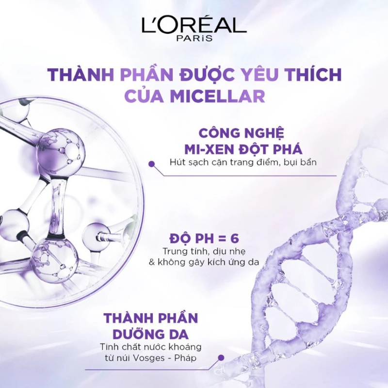 25730_ntt-xam-tim-photoroom-5_20241112155520-2.png Nước Tẩy Trang Loreal Màu Tím Sạch Sâu Cấp Ẩm Revitalift Hyaluronic Acid Micellar Water 400ml - Hàng Công Ty Có Tem Phụ - 6923700987782