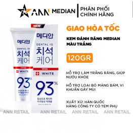 Kem Đánh Răng Median Màu Trắng  Dental IQ 93% White 120g
