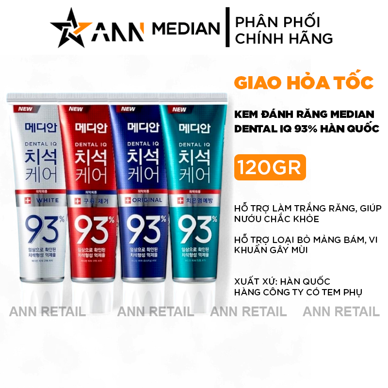 25759_1_20241114095522.png Kem Đánh Răng Median Dental IQ 93% Hàn Quốc 120g - Hàng Công Ty Chính Hãng - KDRMDI93