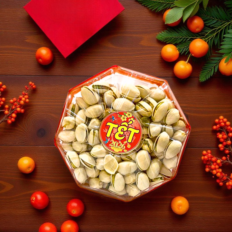 Hộp Hạt Dẻ Cười Bát Giác 200G Hộp Quà Tết 2026 Hộp Hạt Dẻ Cười Bát Giác 200G Hộp Quà Tết 2026