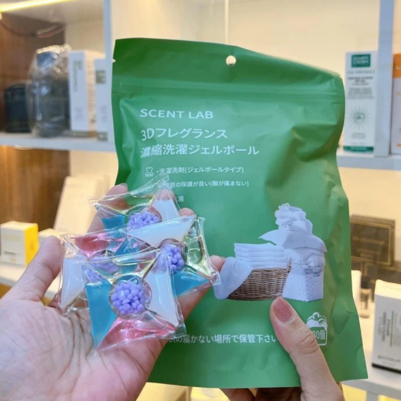 25790_vien-giat-phu-photoroom-4_20241119173801-2.png Viên Giặt Xả SCENT LAB 5in1 Nhật Bản Dạng Túi Cao Cấp 30 Viên - 6977239070309