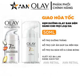 Kem Dưỡng Olay Total Effects 7 in 1 Ban Đêm 50ml - Hàng Xách Tay
