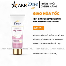Serum Khử Mùi Dưỡng Trắng Dove 3% Niacinamide + 10x Collagen 40ml