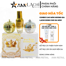 Combo Cao Nám Hoàng Gia Lachi (Serum + Kem Face Ban Ngày + Kem Face Ban Đêm) Giúp Mờ Nám Trắng Da