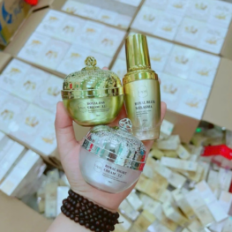 Combo Cao Nám Hoàng Gia Lachi (Serum + Kem Face Ban Ngày + Kem Face Ban Đêm) Giúp Mờ Nám Trắng Da - 8936206760368