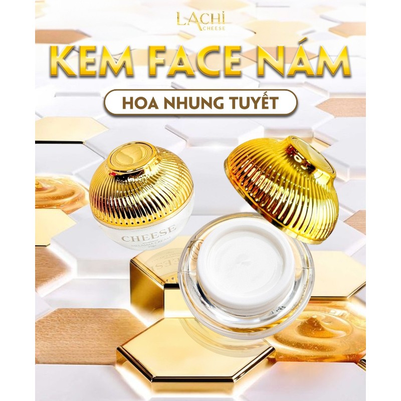 Combo Kem Face Giảm Nám Trắng Da Lachi Cheese (Kem Face Nám 20g + Kem Face Ban Đêm 24H 10g) NT Cosmetics Combo Kem Face Giảm Nám Trắng Da Lachi Cheese (Kem Face Nám 20g + Kem Face Ban Đêm 24H 10g) NT Cosmetics