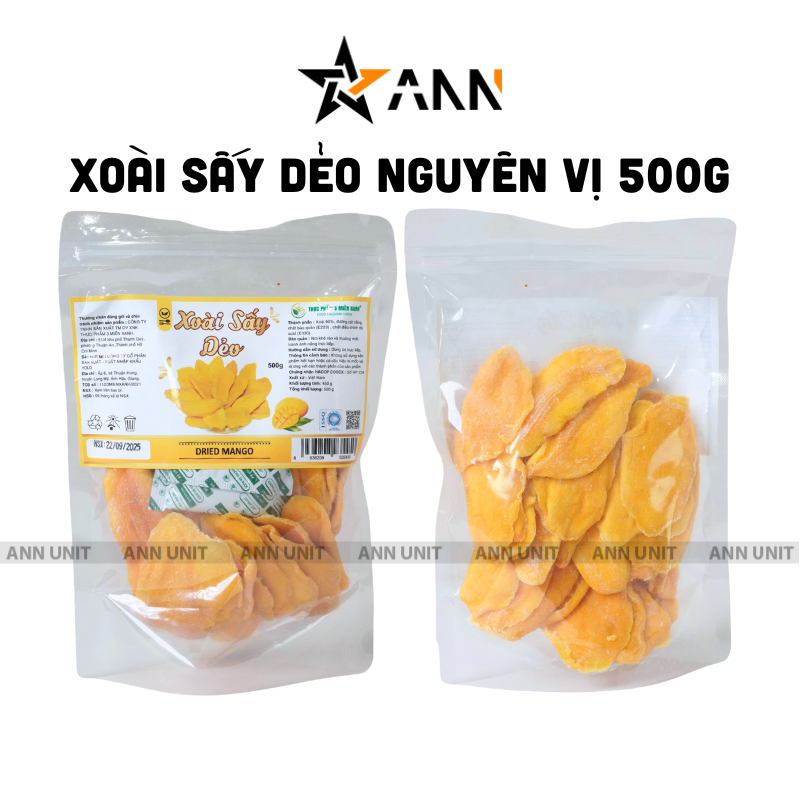Xoài Sấy Dẻo Túi Zip Thơm Ngon 500g Xoài Sấy Dẻo Túi Zip Thơm Ngon 500g