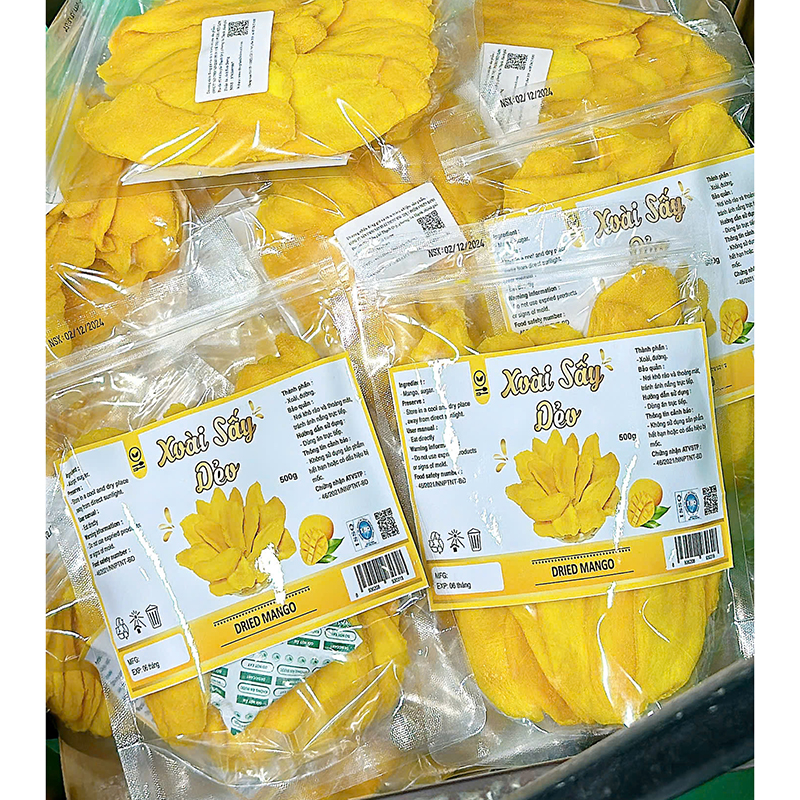 Xoài Sấy Dẻo Túi Zip Thơm Ngon 500g Xoài Sấy Dẻo Túi Zip Thơm Ngon 500g