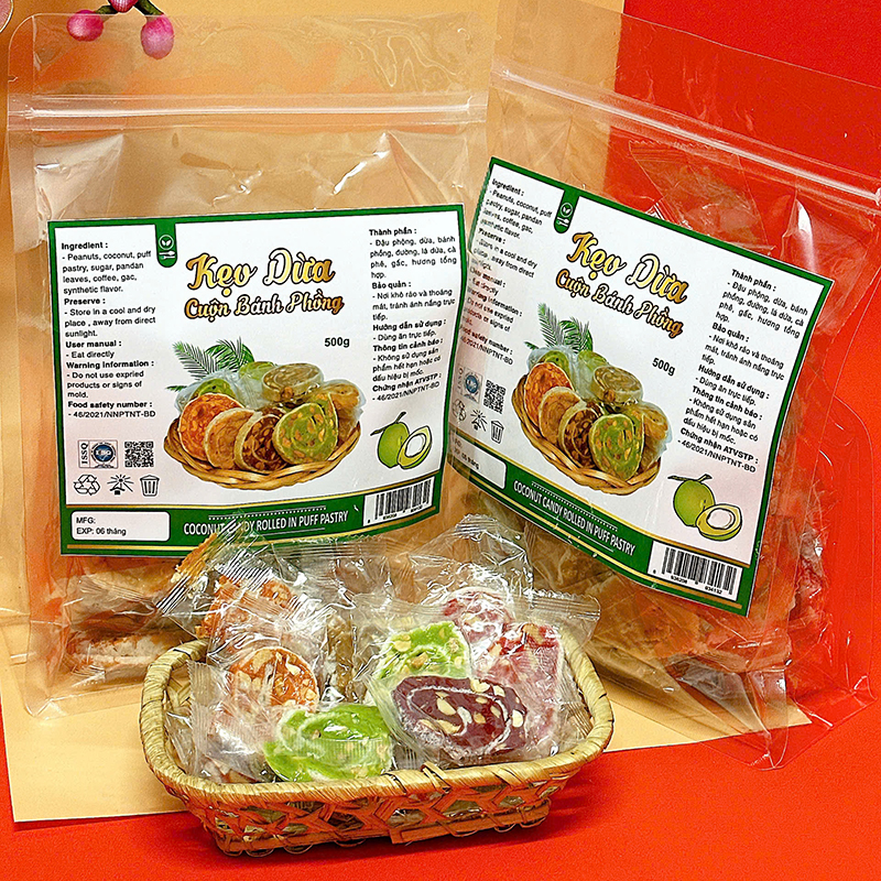 25875_z6125813331395-1be85e792621411d7d2c899533b93d1b_20241214151017-3.jpg Kẹo Dừa Cuộn Bánh Tráng Mix 7 Vị Thơm Ngon - Túi Zip 500g - KDCNP500