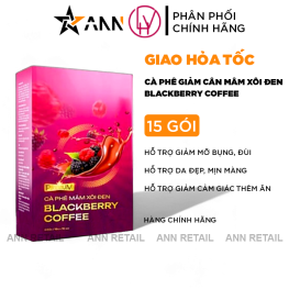Cà Phê Mâm Xôi Đen Blackberry Coffee 15 gói