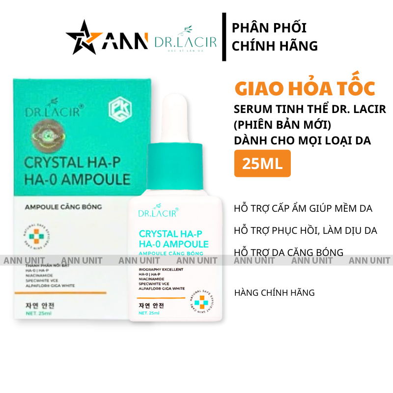 25897_2_20250705181009-2.png Serum Tinh Thể Vàng Dr.Lacir Crystal Serum 25ml - Giúp Da Căng Bóng - 8938528007114