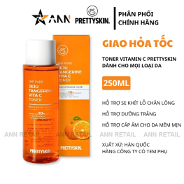 Nước Hoa Hồng Prettyskin The Pure Jeju Tangerine Vita C Toner 250ml