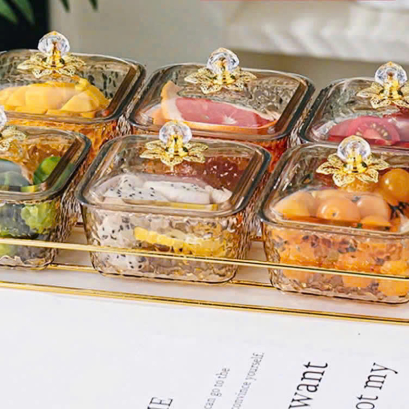 Bộ 6 Hộp Mứt - Khay Đựng Mứt Tết - Hũ Đựng Hoa Quả Bằng Nhựa 9.5x32.4x20cm Bộ 6 Hộp Mứt - Khay Đựng Mứt Tết - Hũ Đựng Hoa Quả Bằng Nhựa 9.5x32.4x20cm