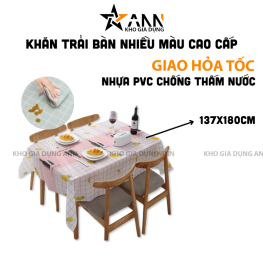 Khăn Trải Bàn Nhiều Màu Chống Thấm Nước Cao Cấp 137x180cm - KTBNMCTN