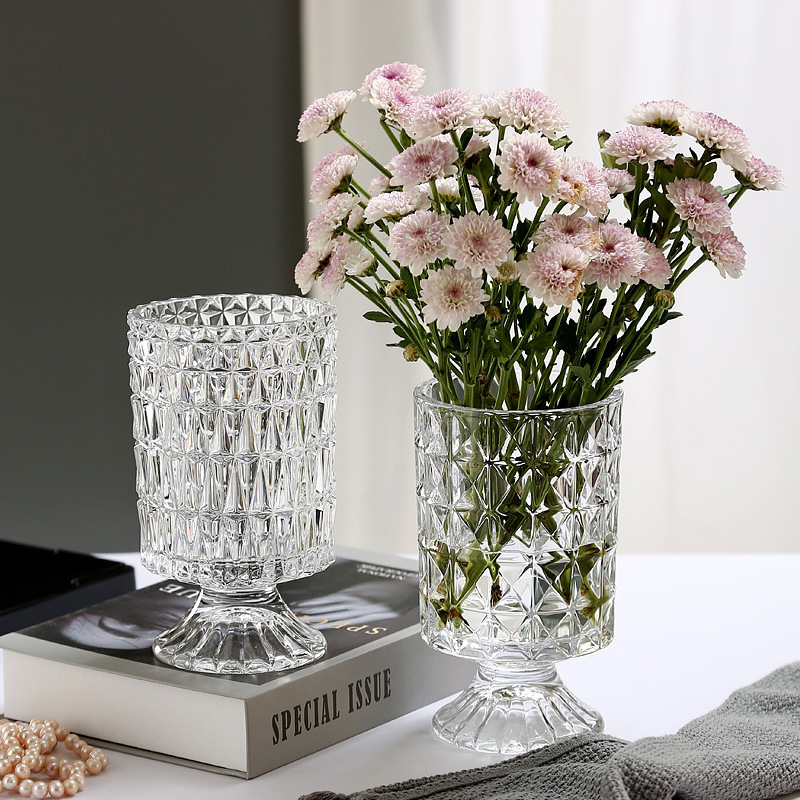 26007_o1cn01ctb5z91vpcdfjku54-2216805046165-0-cib_20250120113158-2.jpg Bình Hoa Thủy Tinh - Lọ Hoa Mang Phong Cách Châu Âu Sang Trọng 19x10.5cm - BHTT04