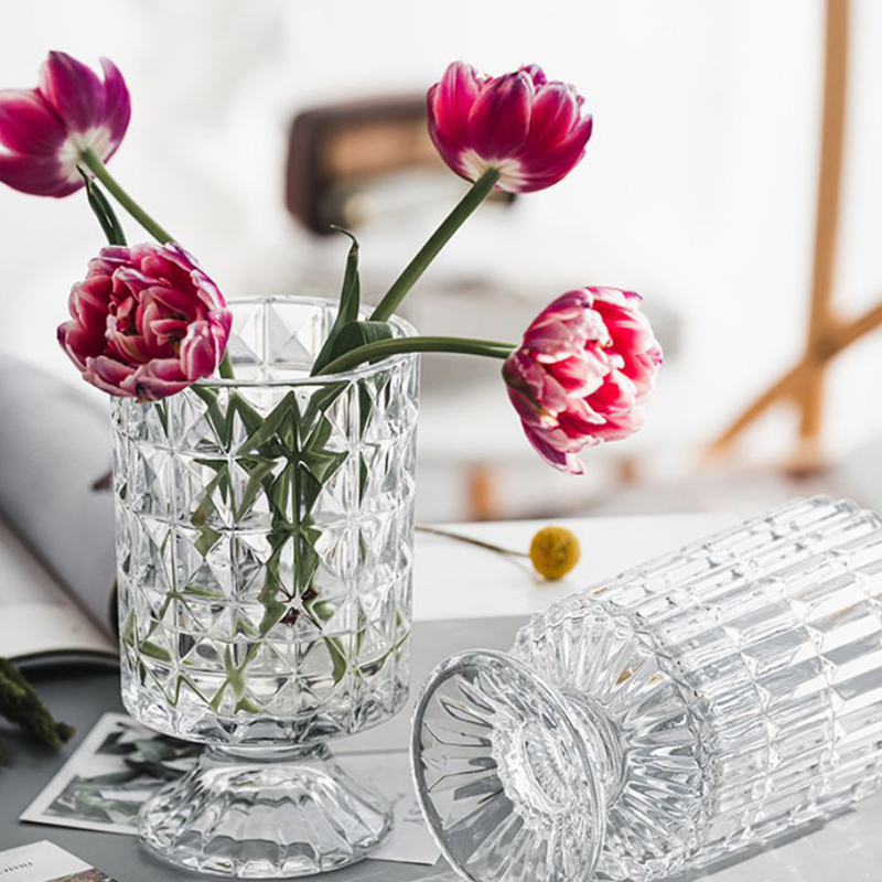 26007_o1cn01hoqivb2dusbmweh42-3342698669-0-cib_20250120113155-2.jpg Bình Hoa Thủy Tinh - Lọ Hoa Mang Phong Cách Châu Âu Sang Trọng 19x10.5cm - BHTT04