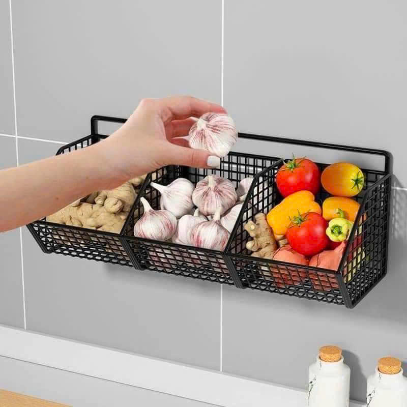 Kệ Lưới Dán Tường - Kệ Sắt Đựng Đồ 3 Ngăn Kệ Lưới Dán Tường - Kệ Sắt Đựng Đồ 3 Ngăn