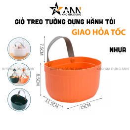 Giỏ Treo Tường Đựng Hành Tỏi Mẫu Mới - Giỏ Treo Tường Đa Năng 15x11,5x8,5 cm - GTTMM01