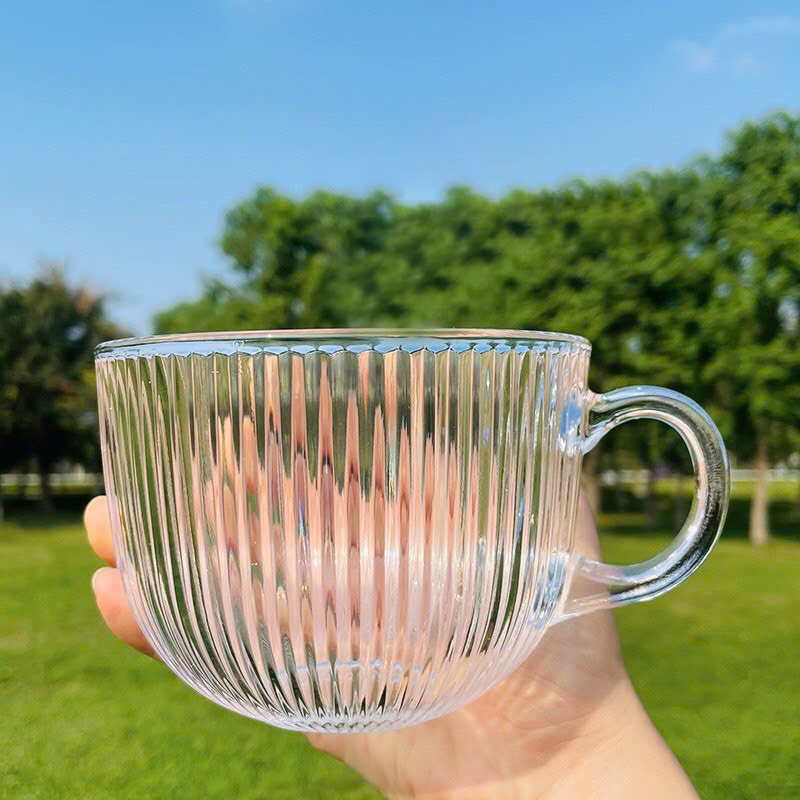 Combo 2 Ly Thuỷ Tinh Hình Bầu Đế Sọc - Ly Thủy Tinh Cao Cấp 400ml 8.2x9.6x10.1cm Combo 2 Ly Thuỷ Tinh Hình Bầu Đế Sọc - Ly Thủy Tinh Cao Cấp 400ml 8.2x9.6x10.1cm