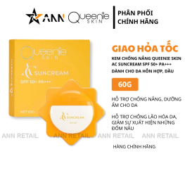 Kem Chống Nắng Queenie Skin SPF50 PA+++ Cho Da Hỗn Hợp Và Dầu 60g