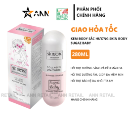 Kem Body Sắc Hương Skin Body Sugaz Baby Viên Thuốc 280ml