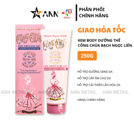 Kem Dưỡng Thể Body White Baby Skin Công Chúa Bạch Ngọc Liên 250g Giúp Hỗ Trợ Dưỡng Sáng Da