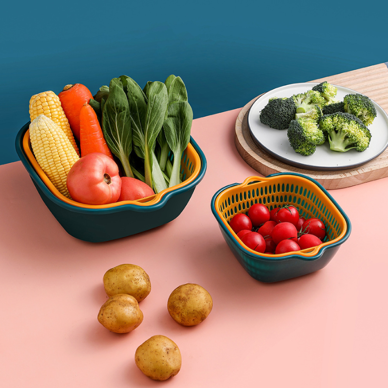 26198_7_20250401111351-1.png Bộ Rổ 6 Món Kèm Chậu Chất Liệu Nhựa Cao Cấp - Bộ Thau Rổ Đựng Rau Củ Quả 25x25x10cm, 21x21x8cm, 17x17x7cm - RCDRC01