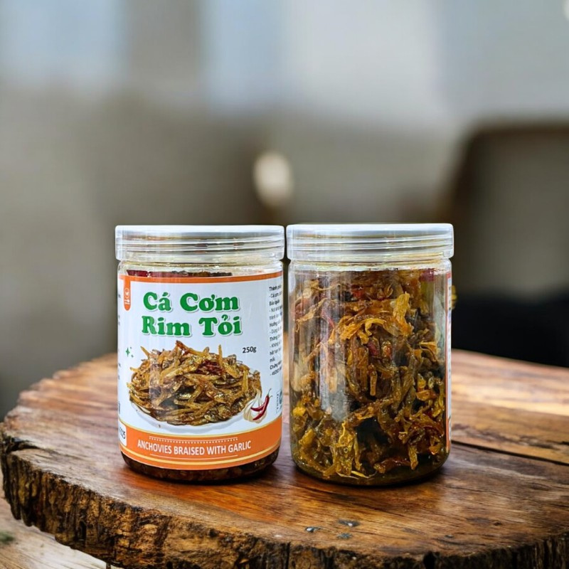 Nguồn sỉ cá Cơm Rim Tỏi Thơm Ngon 250g Nguồn sỉ cá Cơm Rim Tỏi Thơm Ngon 250g