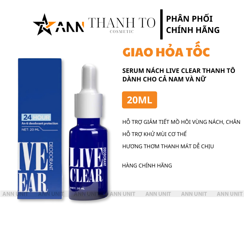 26263_13_20250417162733-1.png Serum Khử Hôi Nách, Hôi Chân, Ngăn Tiết Mồ Hôi Dành Cho Cả Nam Và Nữ 20ml Live Clear Thanh Tô - SRLIVECLEAR